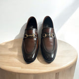 Shaded loafers with Patina finish